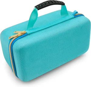 CASEMATIX Studio Case Compatible with Shure SM7B Microphone, Rode PodMic and Other Large Podcast Mics with XLR Recording Accessories - Includes Podcasting Mic Bag Only, Turquoise