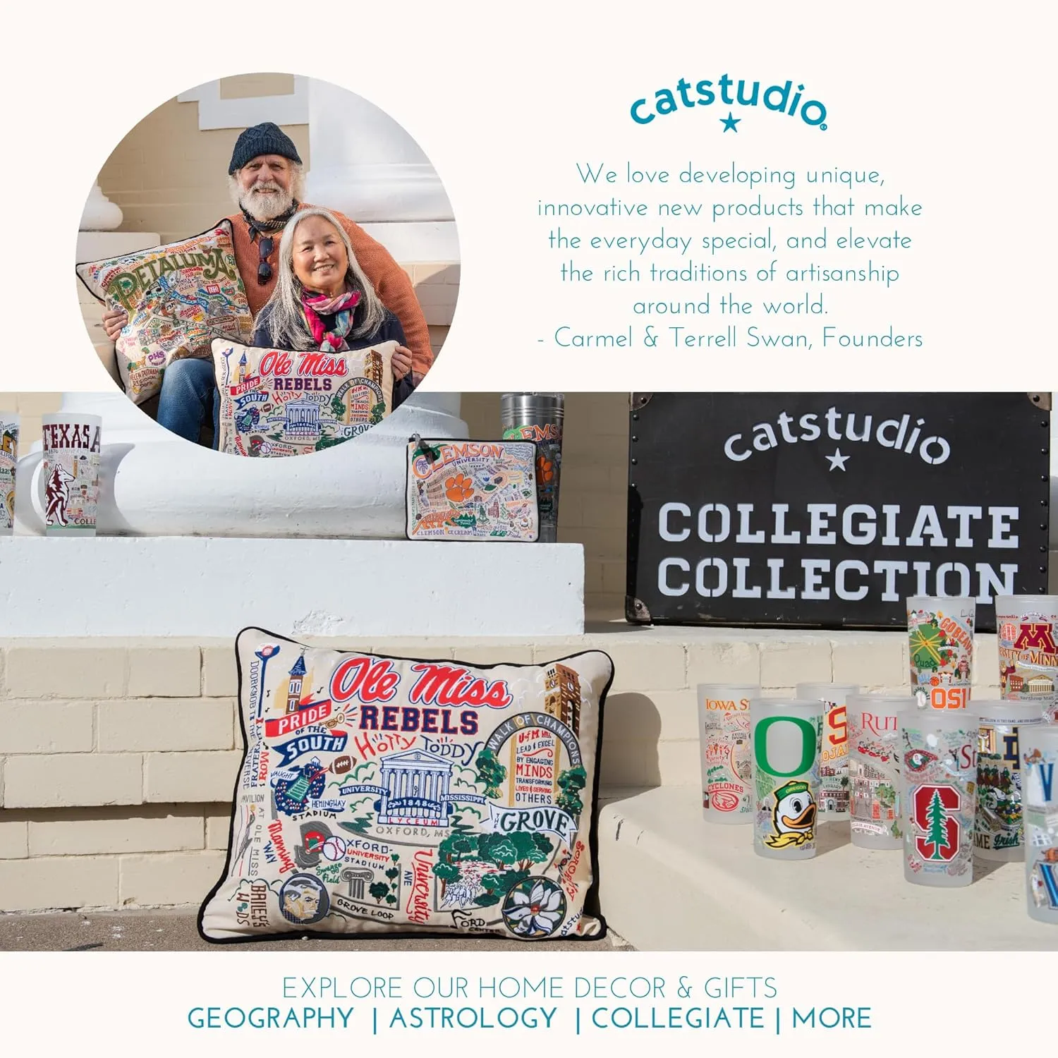 Catstudio Collegiate Zipper Pouch, Louisiana State University Travel Toiletry Bag, Ideal Gift for Alumni, Makeup Bag, Dog Treat Pouch, or Travel Purse