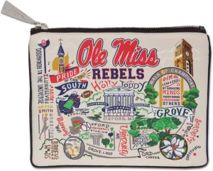 Catstudio Zipper Pouch, University of Mississippi (Ole Miss) Travel Toiletry Bag, 5 x 7, Ideal Makeup Bag, Dog Treat Pouch, or Purse to Organize Supplies for Grads & Alumni
