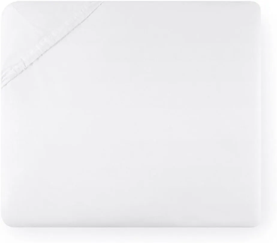 Celeste Linens by SFERRA, King Fitted Sheet, White