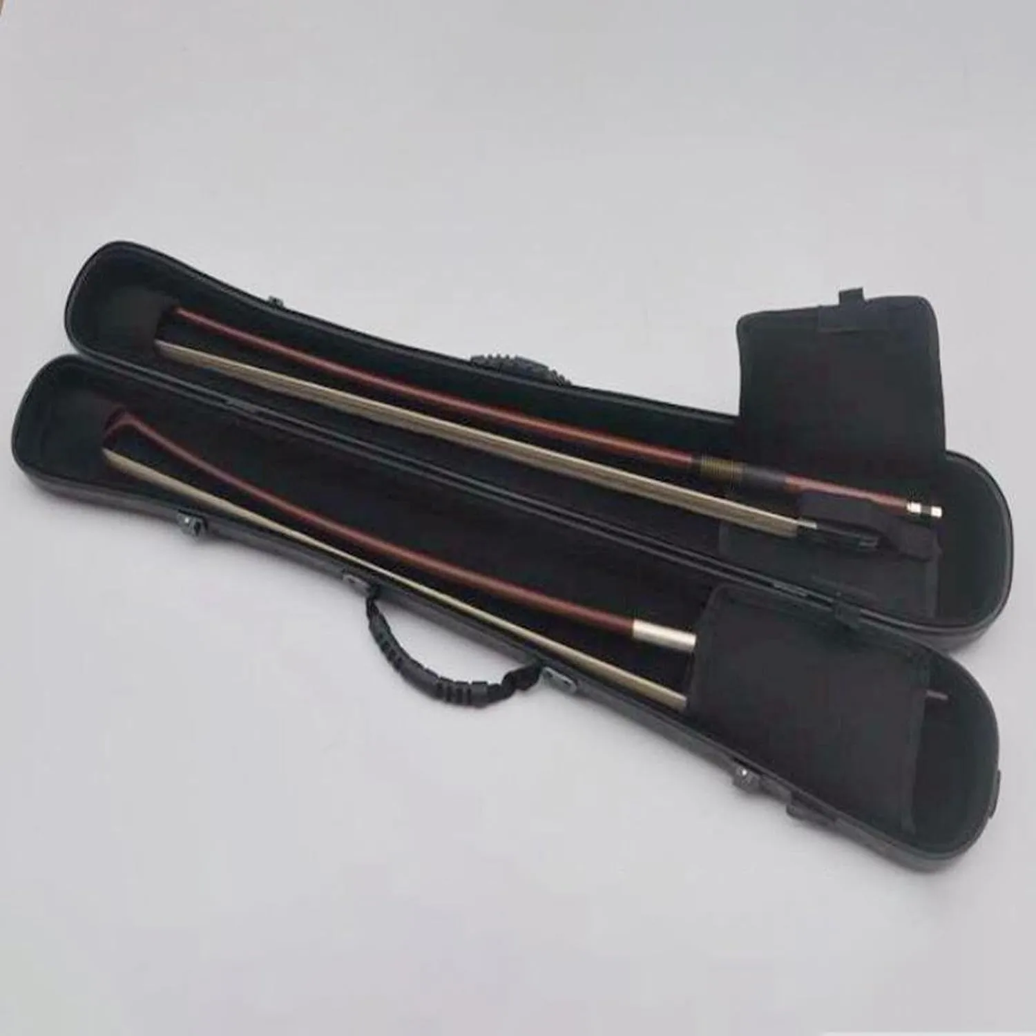 Cello Bow Box Hard Shell Bow Case Rainproof Hold 2Pcs Bow Bag Padded Bass Bow Box Hard Carrying Case for Performances Travel, Meteor Shower