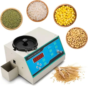 CGOLDENWALL New Automatic Seeds Counter Machine Microcomputer Automatic Counting Instrument for Various Shapes Cereals Seeds Blue (with Clearance Adjustment Knob)