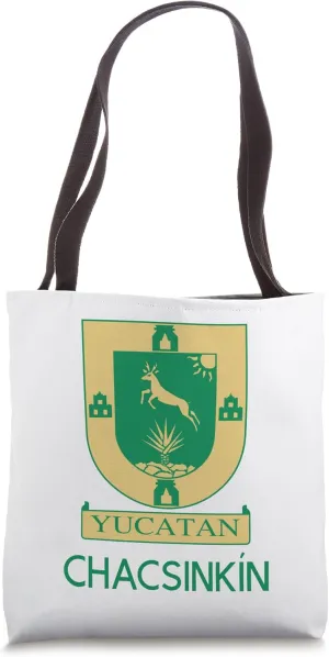 Chacsinkin Yucatan Estado De Mexico Escudo Eagle Aguila Tote Bag