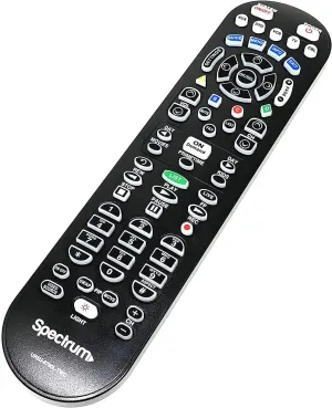 Charter Spectrum TV Remote Control TIME Warner CLIKR-5 UR5U-8780L New | Compatible with Time Warner, Brighthouse and Charter Cable Boxes | keypad backlighting red Illumination