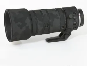 CHASING BIRDS Camouflage Waterproof Lens Coat for Canon RF 70-200mm F2.8 L is USM Z Rainproof Lens Protective Cover (Shadow Black, with RF 1.4X)