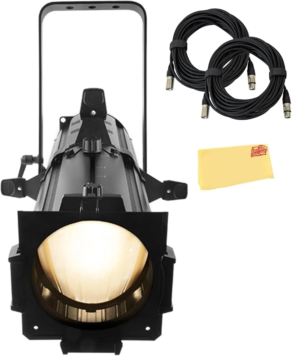 CHAUVET DJ EVE E-50Z Bundle with DMX Cable and Austin Bazaar Polishing Cloth