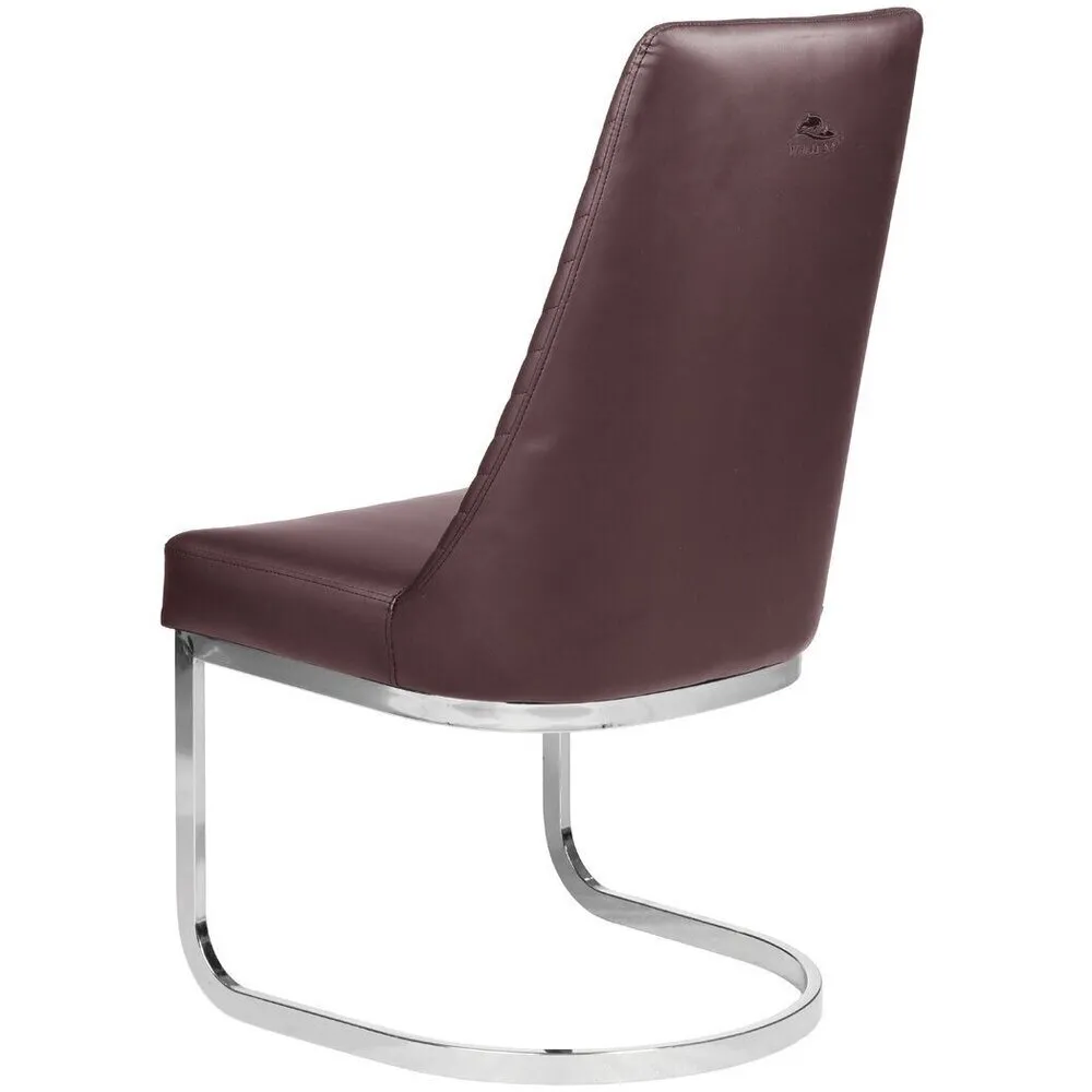 Chevron Customer Chair / Non-Rolling / Available in Black, Chocolate, Khaki, or Gray by Whale Spa