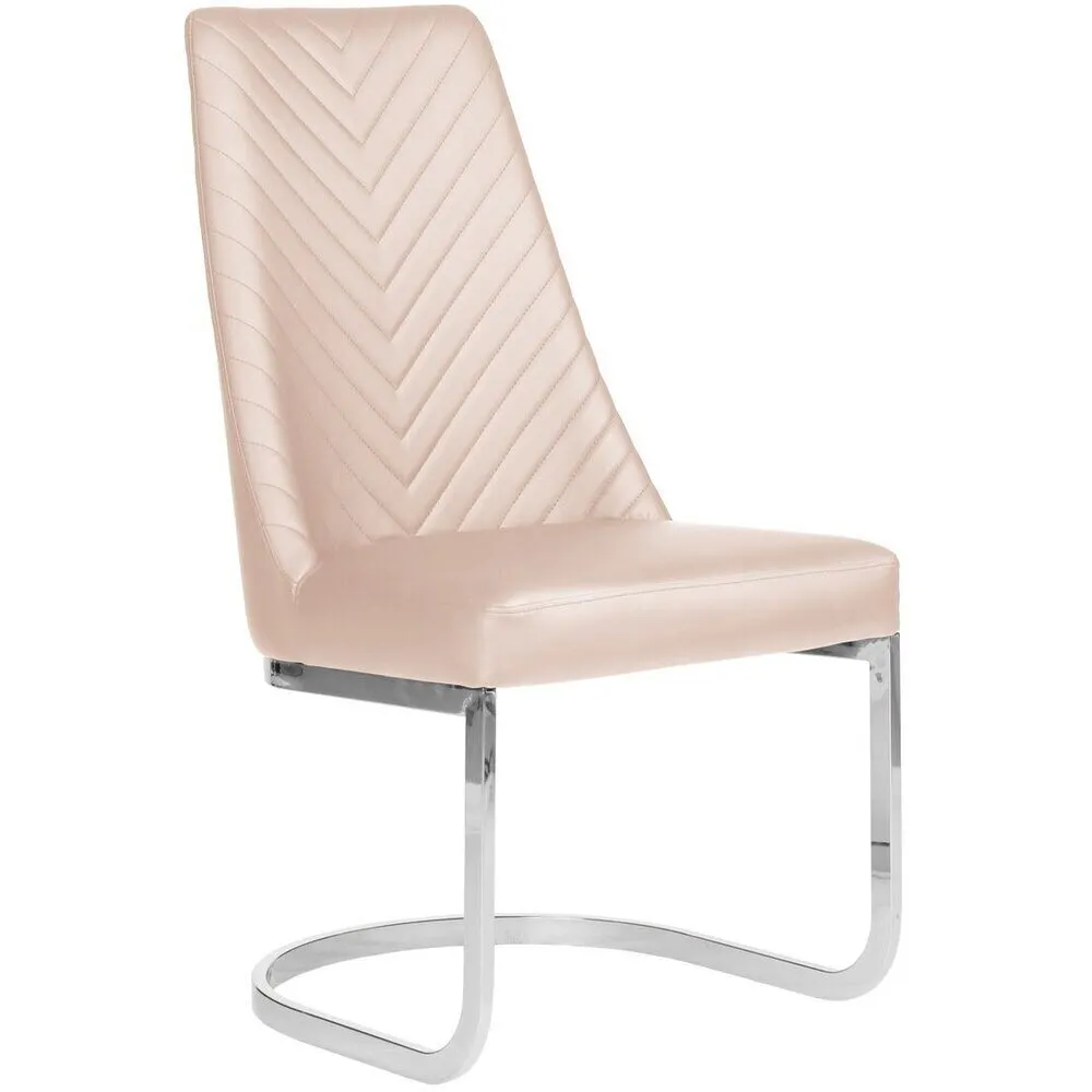 Chevron Customer Chair / Non-Rolling / Available in Black, Chocolate, Khaki, or Gray by Whale Spa