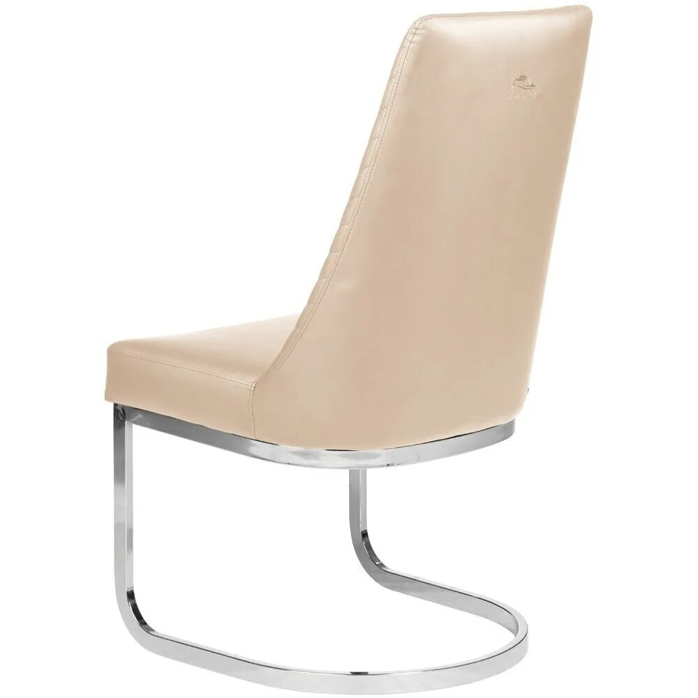 Chevron Customer Chair / Non-Rolling / Available in Black, Chocolate, Khaki, or Gray by Whale Spa