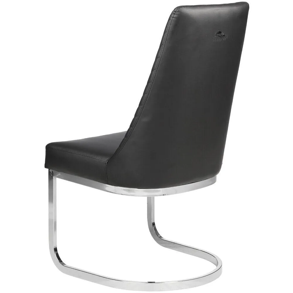 Chevron Customer Chair / Non-Rolling / Available in Black, Chocolate, Khaki, or Gray by Whale Spa