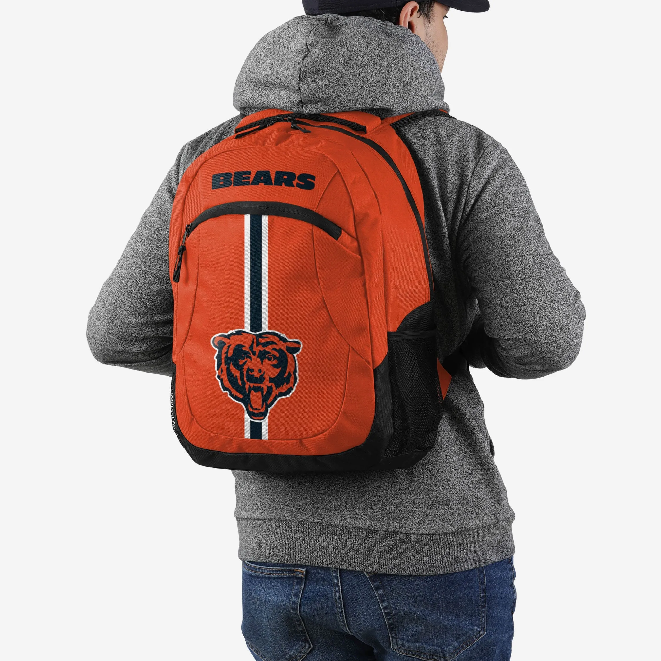 Chicago Bears Orange Alternate Color Action Backpack