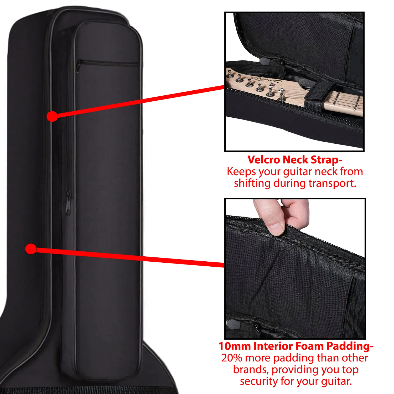 ChromaCast Electric Bass Guitar Padded Gig Bag