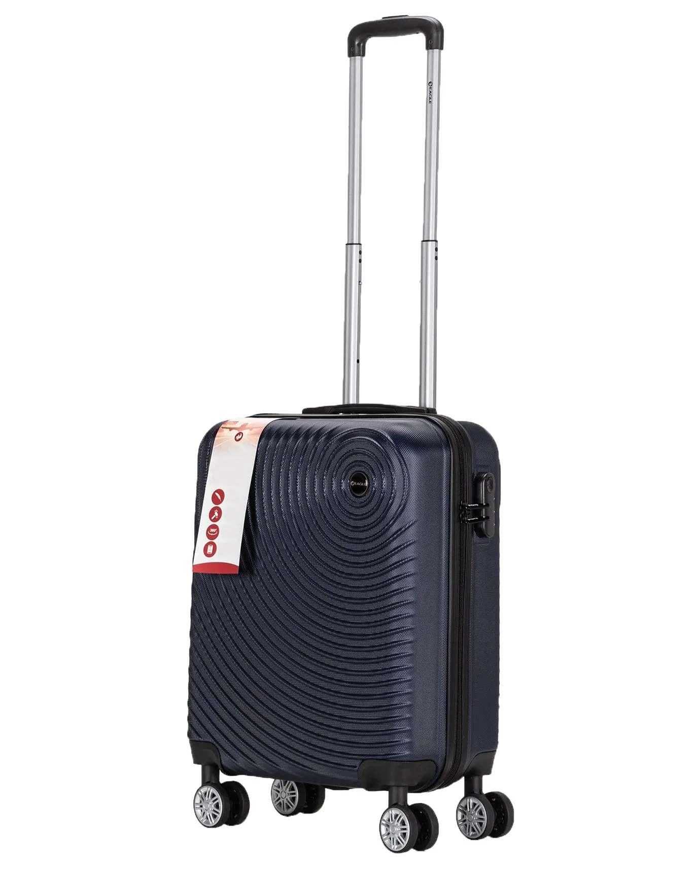 Circle ABS Hard Shell Suitcase Navy