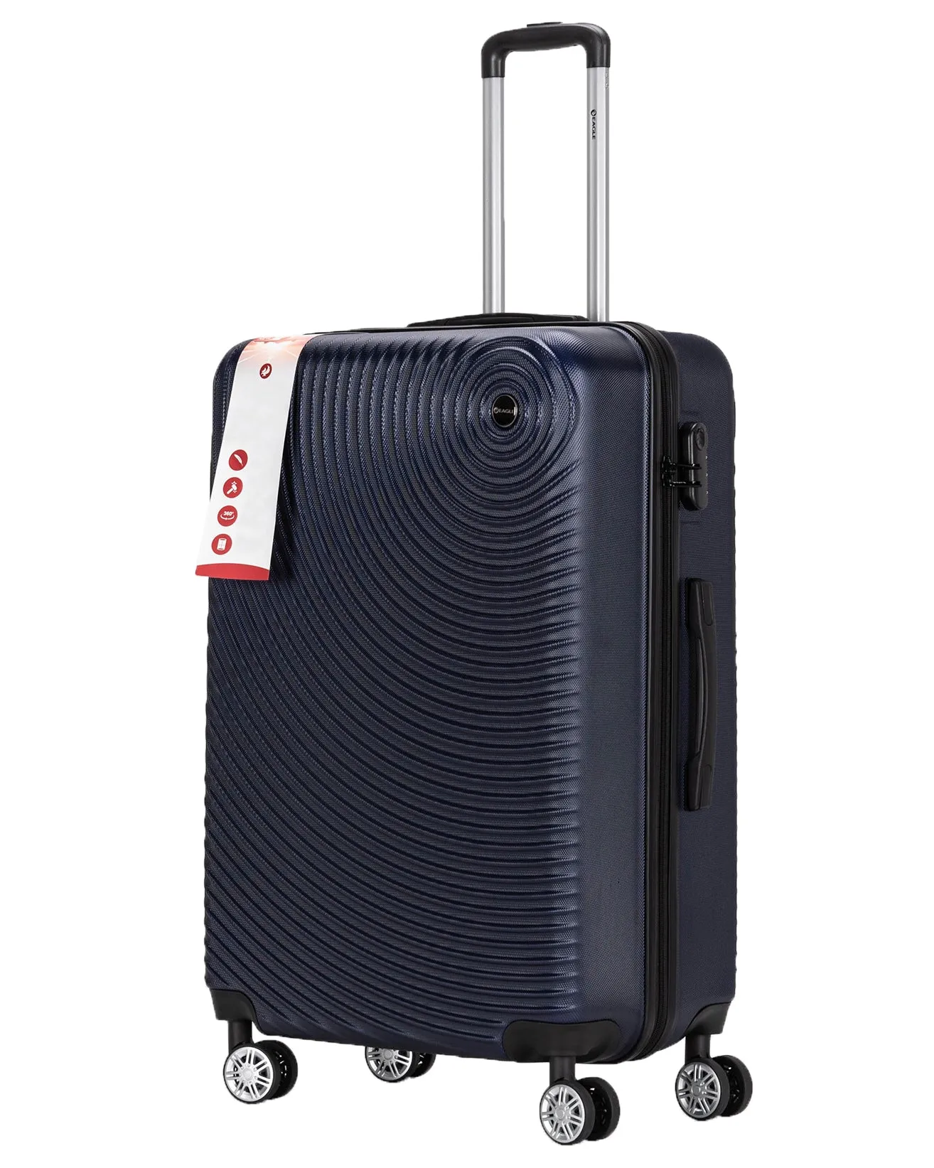 Circle ABS Hard Shell Suitcase Navy