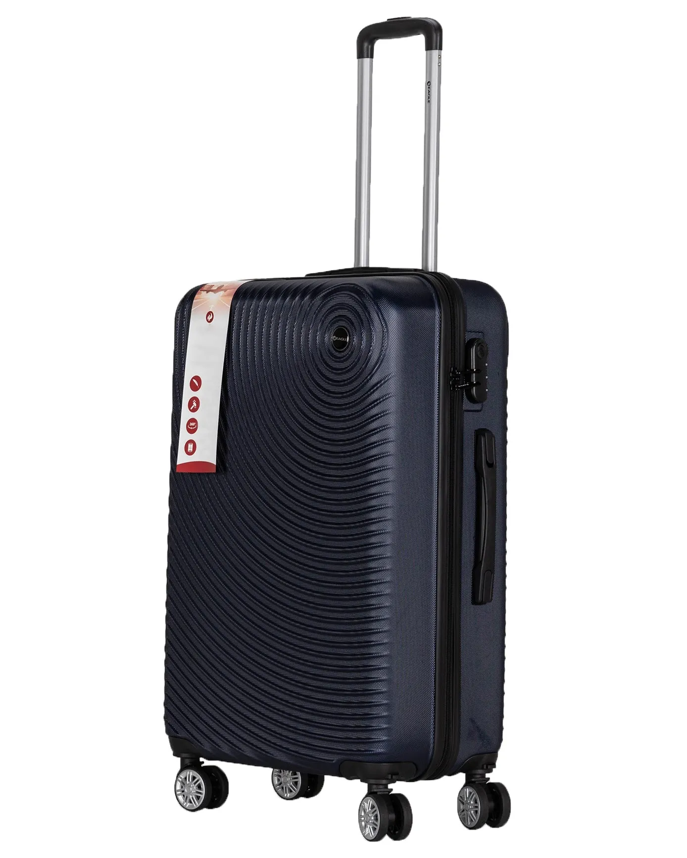 Circle ABS Hard Shell Suitcase Navy