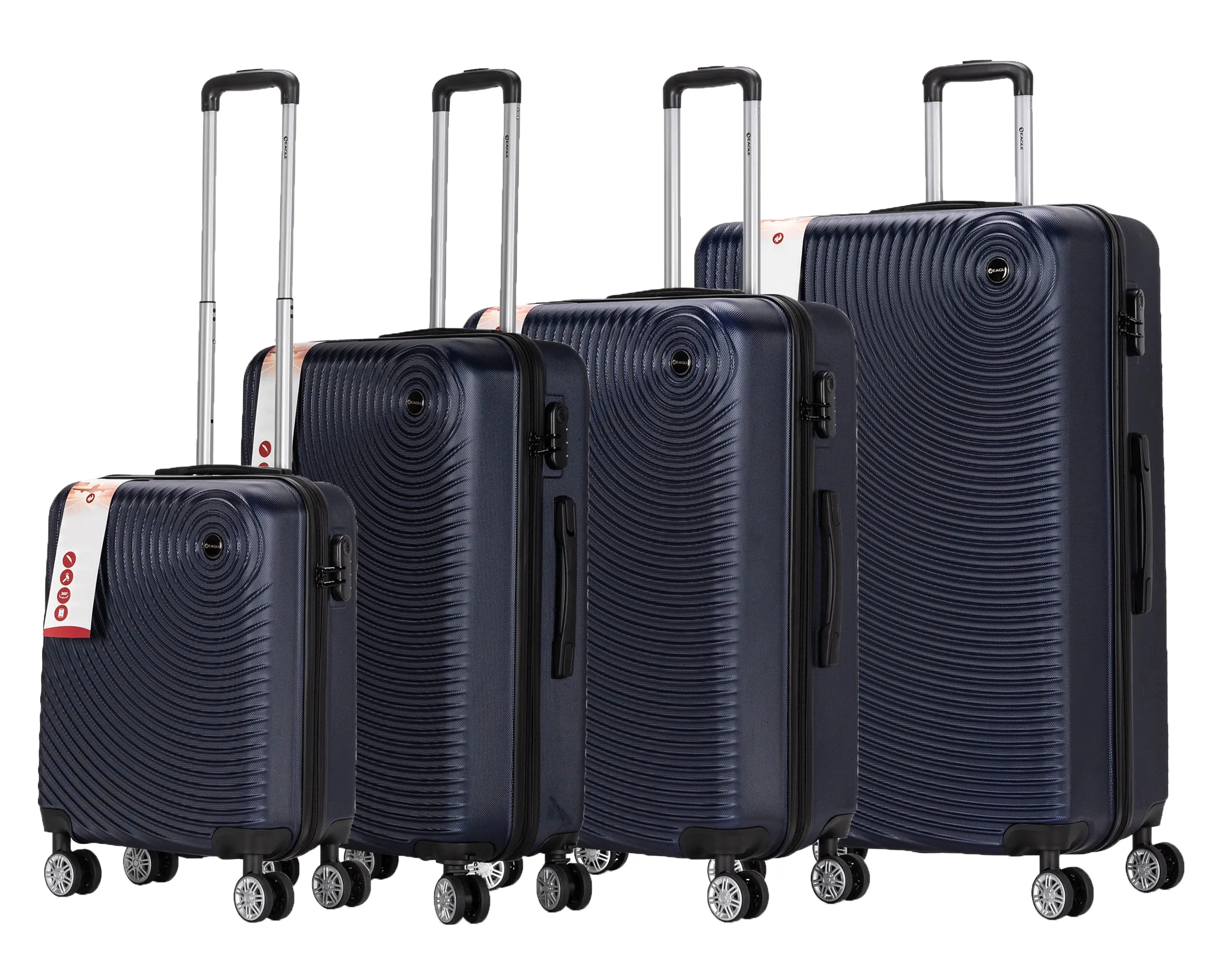 Circle ABS Hard Shell Suitcase Navy