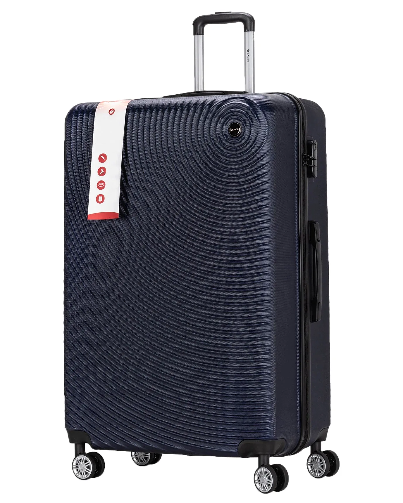 Circle ABS Hard Shell Suitcase Navy