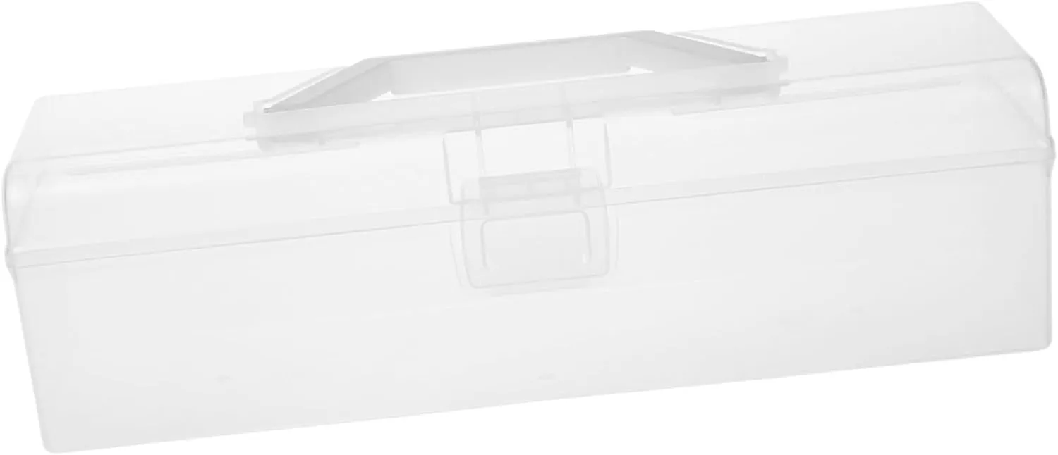 Clear Card Storage Box Capacity Organizer for Trading Cards Transparent Design for Easy Access Portable Handheld Box for Collectibles