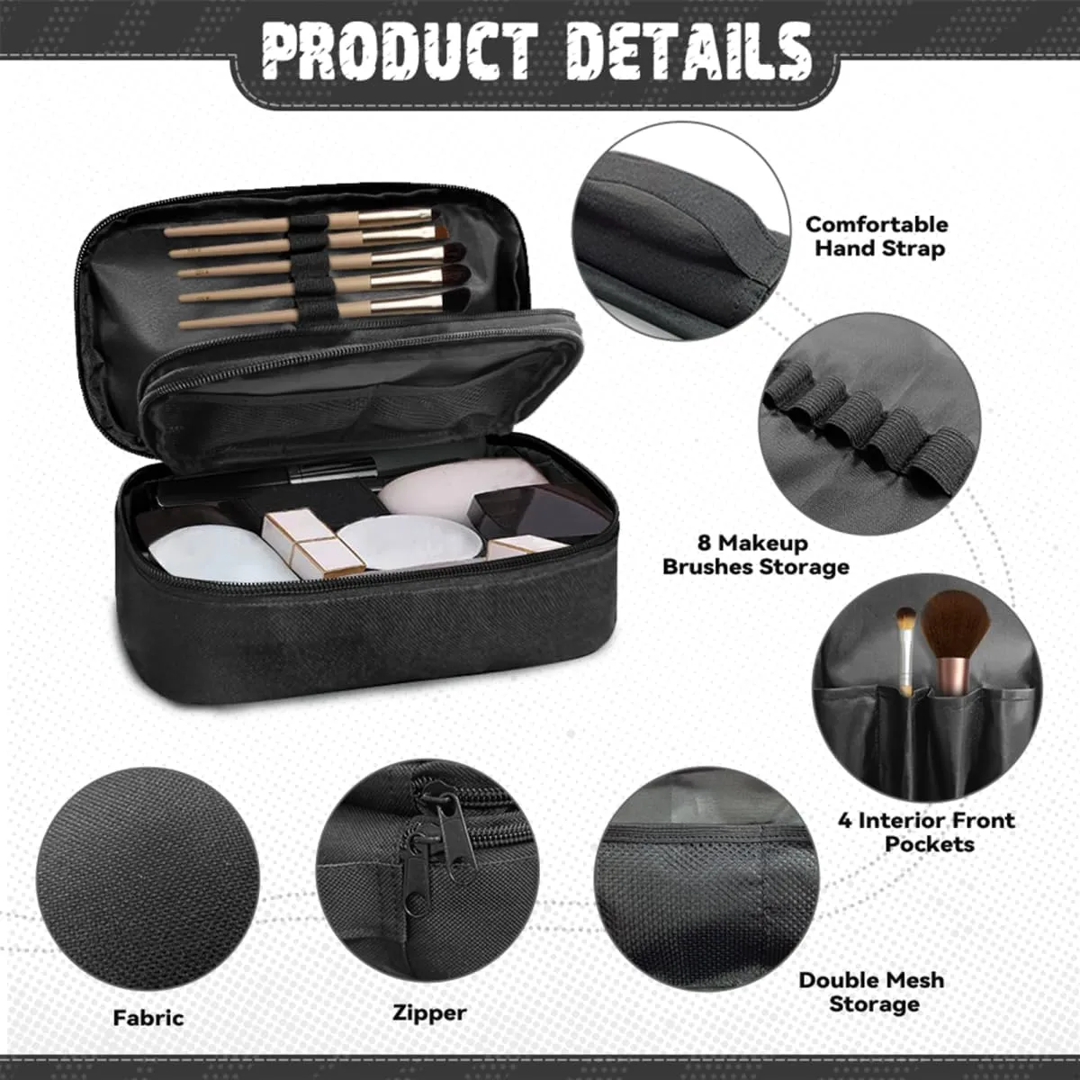 COEQINE Axolotl Makeup Bag Organizer Large Capacity Travel Toiletry Bag For Women Travel Portable Handing Organizer for Shampoo Conditiner Brushes Set Makup Accessories Chridtmas