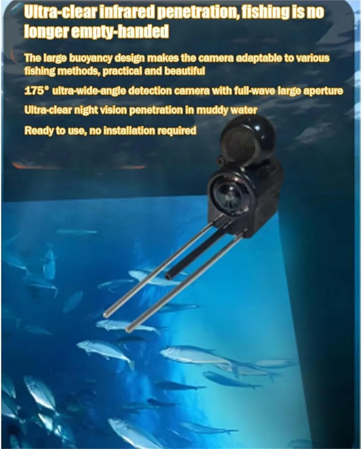 Colitt Underwater Fishing Camera,Colitt Fishing Camera,Colitt Fish Finder,colitt Underwater Camera,Ice Fishing Camera Underwater,IP68 Waterproof,Stop Guessing,for Ice Lake Sea Boat Fishing(4.3" Screen