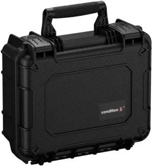 Condition 1 14" Medium Waterproof Hard Travel Case with Foam Heavy-Duty Protective Portable Storage Box, Camera, Tool, Handgun, Made in USA, 075, 13.5"x11.5"x6"