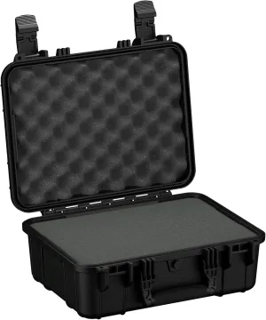 Condition 1 16" Medium Hard Case Lockable Storage Box, Waterproof Travel Plastic Case, Protective Luggage for Camera, Tactical Gear IP67, Made in USA, 179, 16"x13"x6.86"