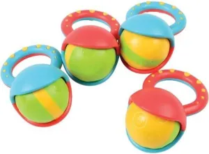 Constructive Playthings HAE-404 Roller Ball Rattles Set of 4