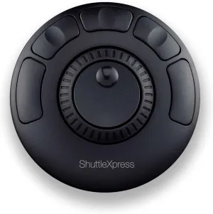 Contour Design ShuttleXpress - Editing Shuttle with 5 Programmable Buttons - Ergonomic Video Editing Equipment Compatible with Mac and PC Systems