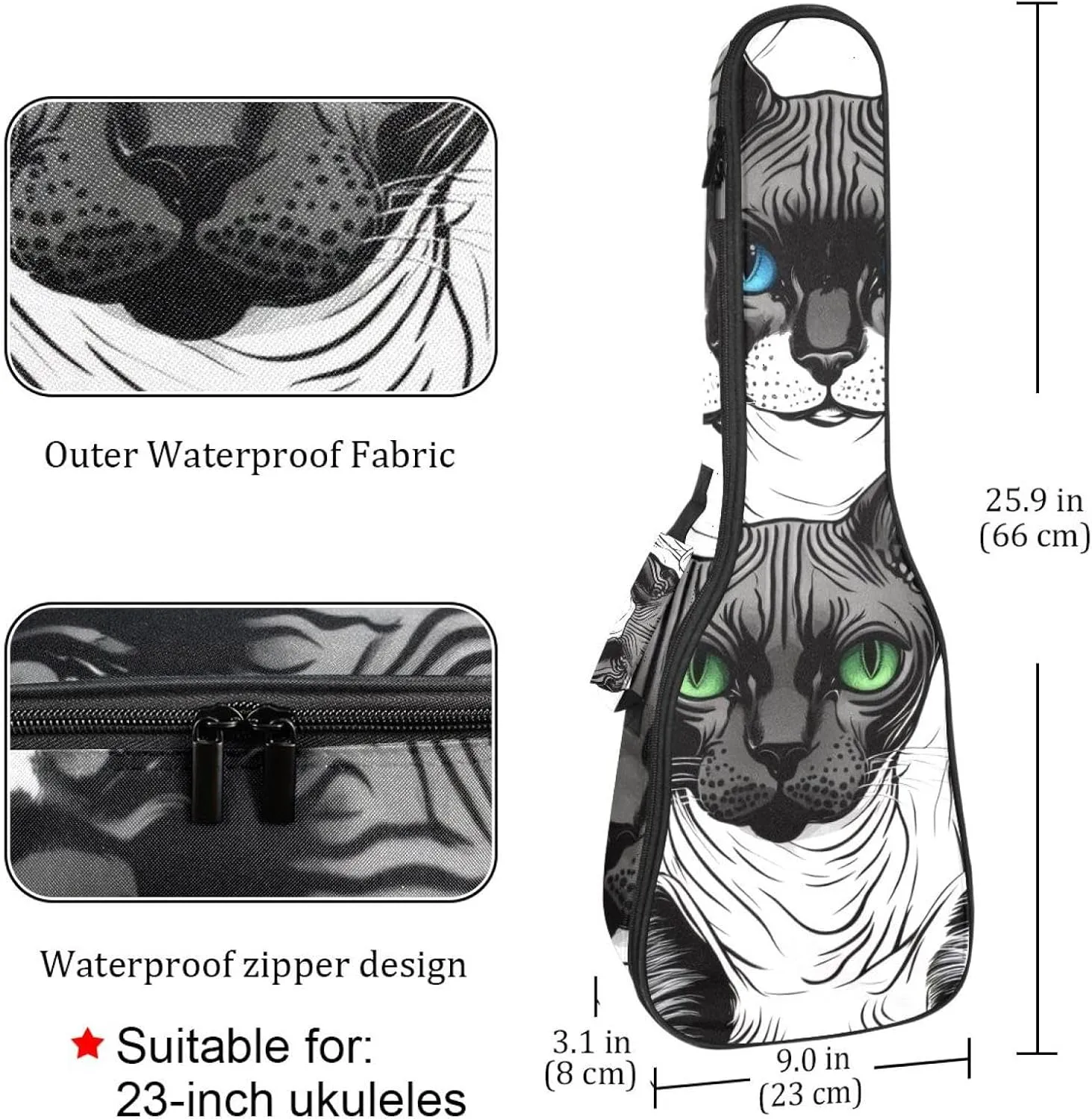 Cool Cats with Blue and Green Eyes