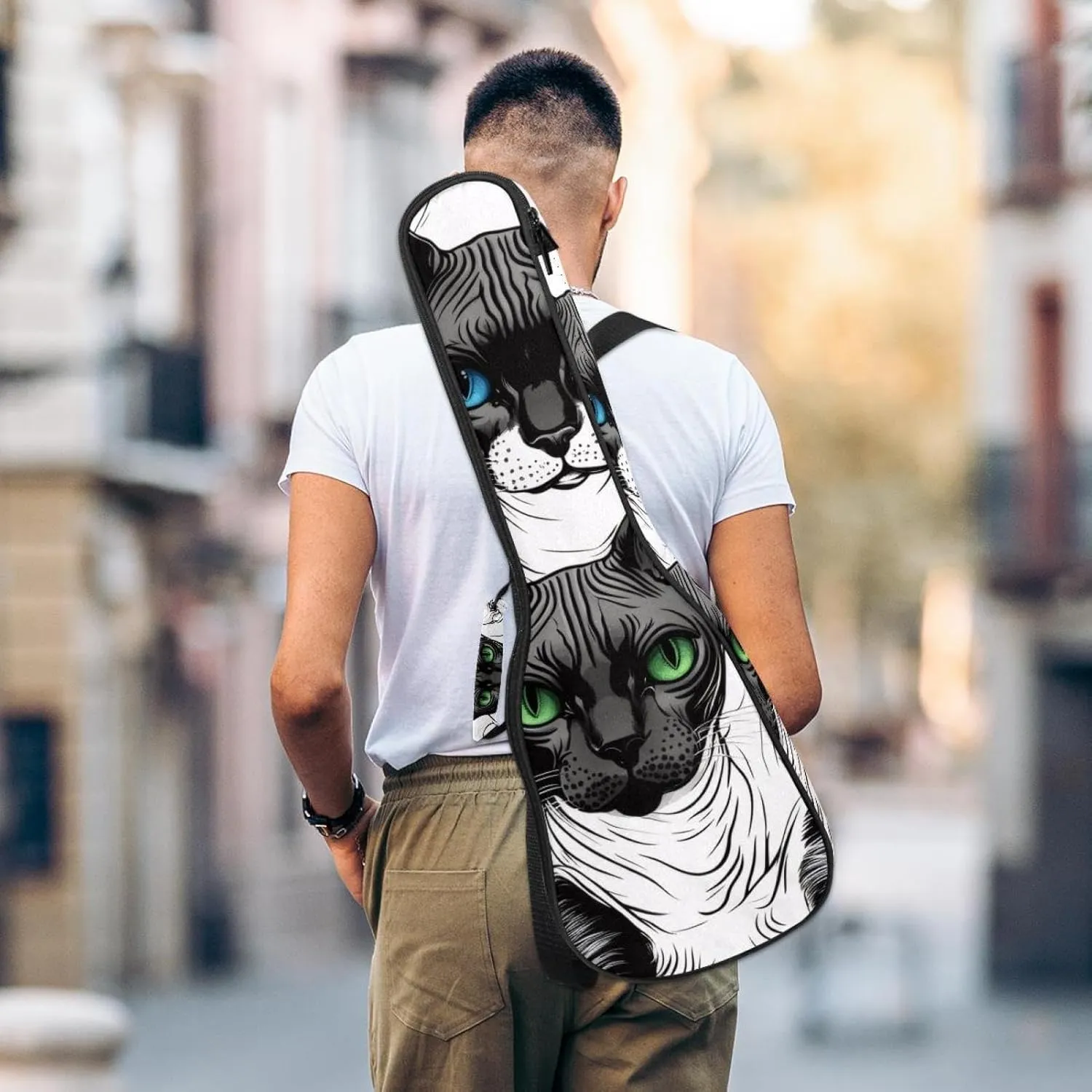 Cool Cats with Blue and Green Eyes