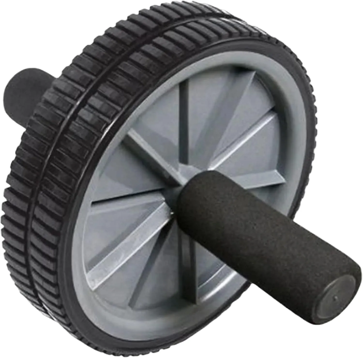 Core Fitness Wheel - Ab Roller Wheel for Core Workout, Abdominal Strength Training - Abs Workout Equipment with Easy-Glide Wheel & Padded Handles - Home Gym Exercise Wheels for Men Women