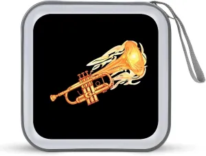 Cornet Trumpet CD Holder 40 Capacity DVD Case Disc Protective Storage Organizer Wallet Bag for Car Home Travel