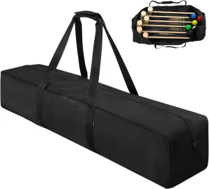 Cosmos 40'' Croquet Set Carrying Bag, Mallet Storage, Goalball Bat Organizer for 6 Players, Portable Croquet Stick Tote, Large Sport Travel Duffle, Bag Only
