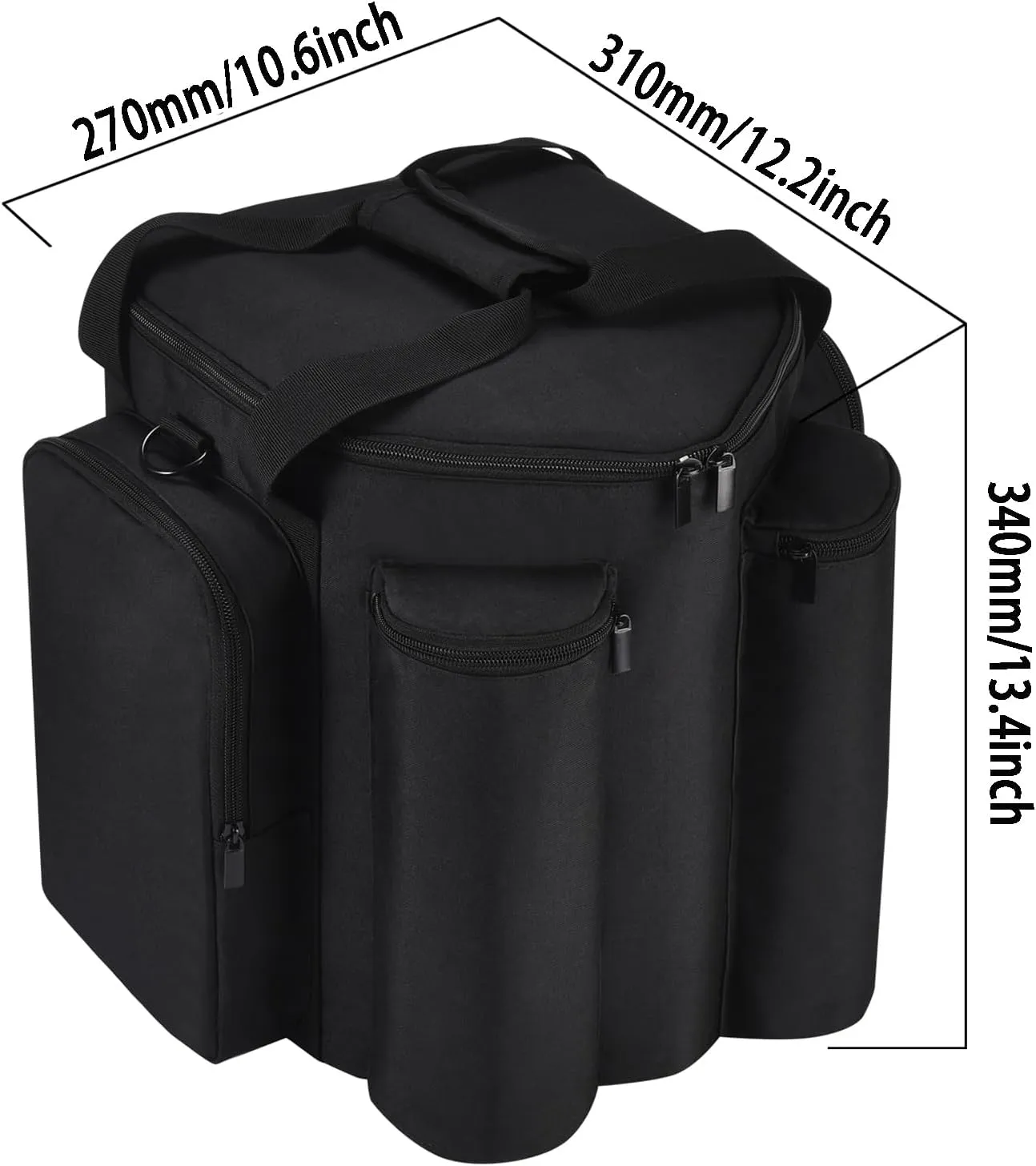 Cover for Bose S1 Pro/S1 Pro  Portable Bluetooth Speaker System,S1 Pro Travel Carrying Case Shoulder Bag w/Extra Pockets for Microphone,Charger,Cable,Accessories(Black)