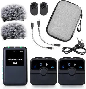 CreatorMic voice-enhancing mini wireless microphone for iPhone/Android/Camera - limiter, voice EQ, noise cancel, echo remove, magnetic mount – lapel mic clip on for video/vlog/YouTube/Tiktok
