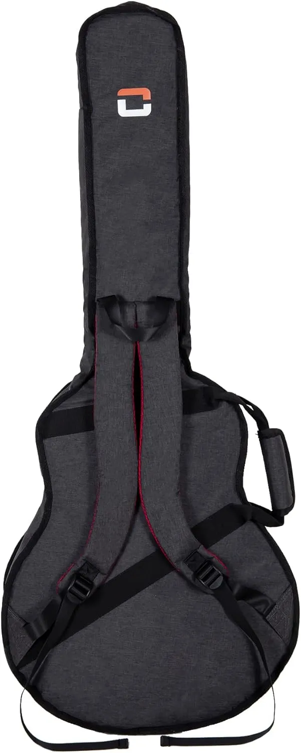 Crossrock 10mm Padded Backpack Gig Bag for 16” Archtop, Hollow-Body & Jazz Electric Guitars – Fits Gretsch Electromatic, Ibanez Hollow-Body (CRSG107JA16DG)
