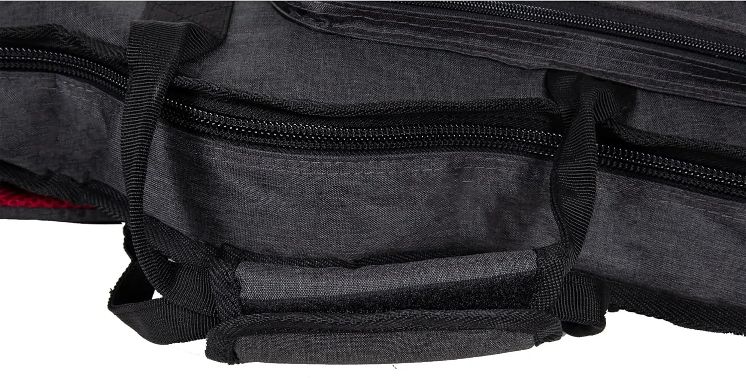 Crossrock 10mm Padded Backpack Gig Bag for 16” Archtop, Hollow-Body & Jazz Electric Guitars – Fits Gretsch Electromatic, Ibanez Hollow-Body (CRSG107JA16DG)