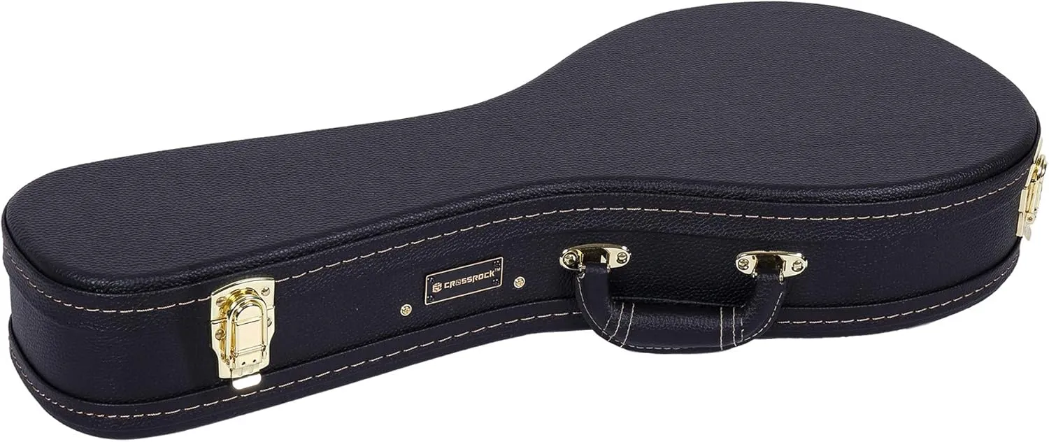 Crossrock Hard Shell Case for A-Style Mandolin in Black(CRW620MABK)