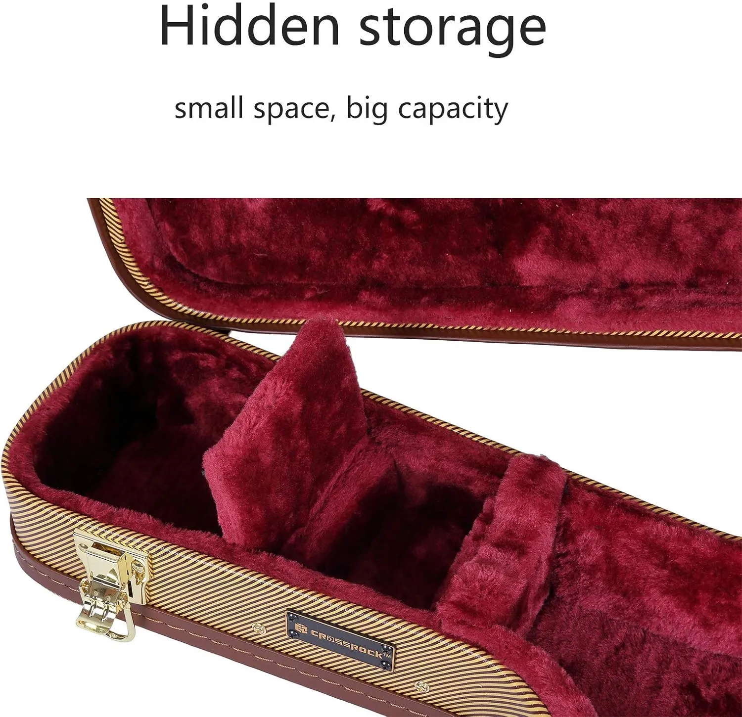 Crossrock Hard Shell Case for A-Style Mandolin in Vinyl Tweed(CRW620MATW)