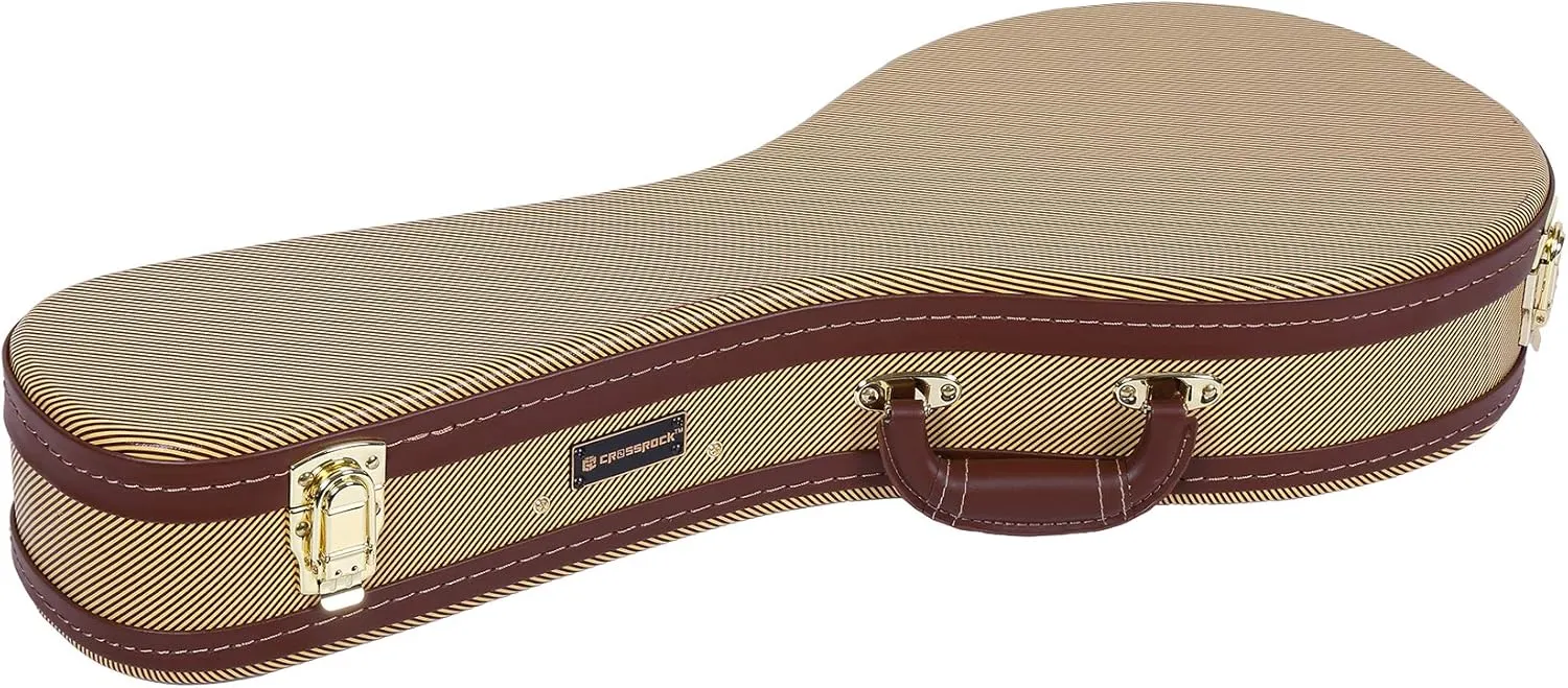 Crossrock Hard Shell Case for A-Style Mandolin in Vinyl Tweed(CRW620MATW)