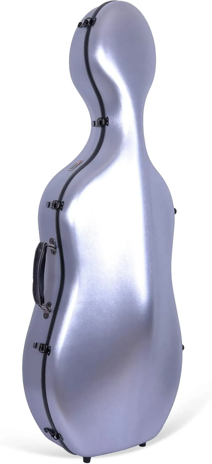 Crossrock Poly Carbon Composite Cello Case, for 3/4 Size Cello with backpack and wheels in Champagne(CRF1000CETCHHT)