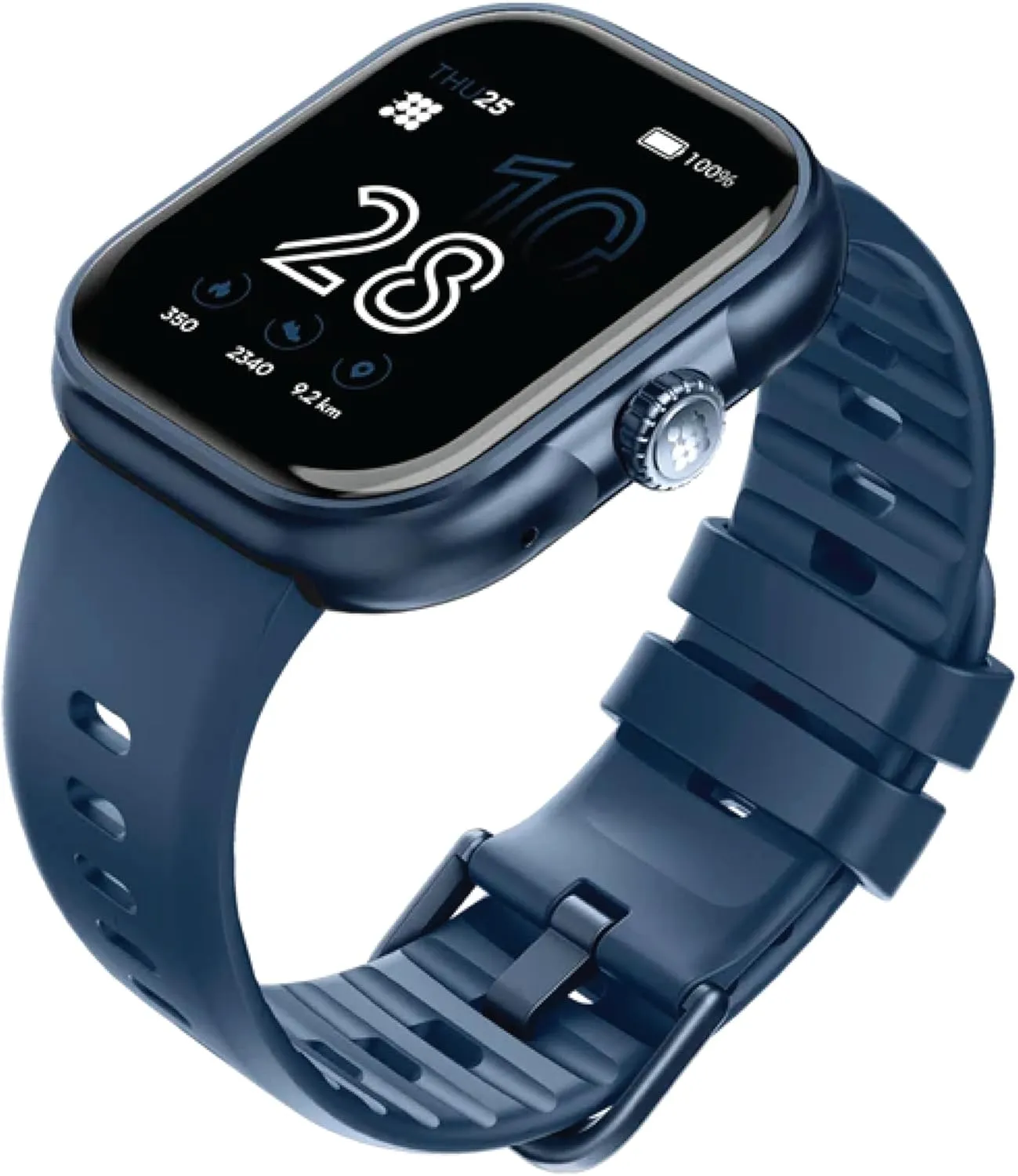 Cubitt Viva Smartwatch/Fitness Tracker with 1.84" Touch AMOLED Screen, Bluetooth Calling, 60  Sports, Blood Oxygen, Heart Rate, Stress and Sleep Monitor, Waterproof, Step Counter for Men and Women