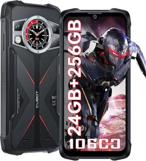CUBOT Kingkong 9 Outdoor Rugged Phone Unlocked - 24GB RAM 256GB ROM Smartphone,100MP 32MP 24MP Night Vision Camera,10600mAh Large Battery, 6.58 Inch FHD  Display, IP68 Waterproof Mobile Phones Black