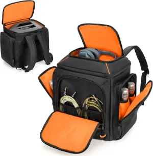 CURMIO Travel Carrying Case Backpack Compatible with Bose S1 Pro/ S1 Pro  Portable Bluetooth Speaker, Bluetooth Speaker Bag with Shoulder Straps and Accessory Pockets for Microphone, Charger, Cable
