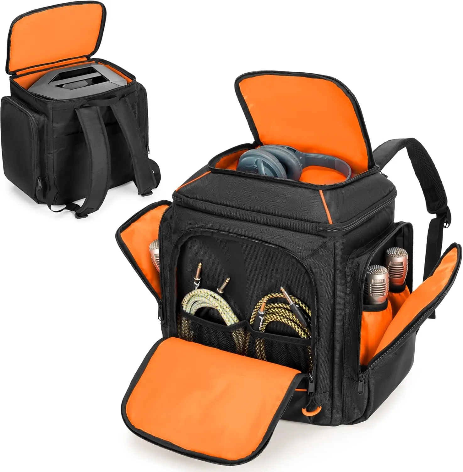 CURMIO Travel Carrying Case Backpack Compatible with Bose S1 Pro/ S1 Pro  Portable Bluetooth Speaker, Bluetooth Speaker Bag with Shoulder Straps and Accessory Pockets for Microphone, Charger, Cable