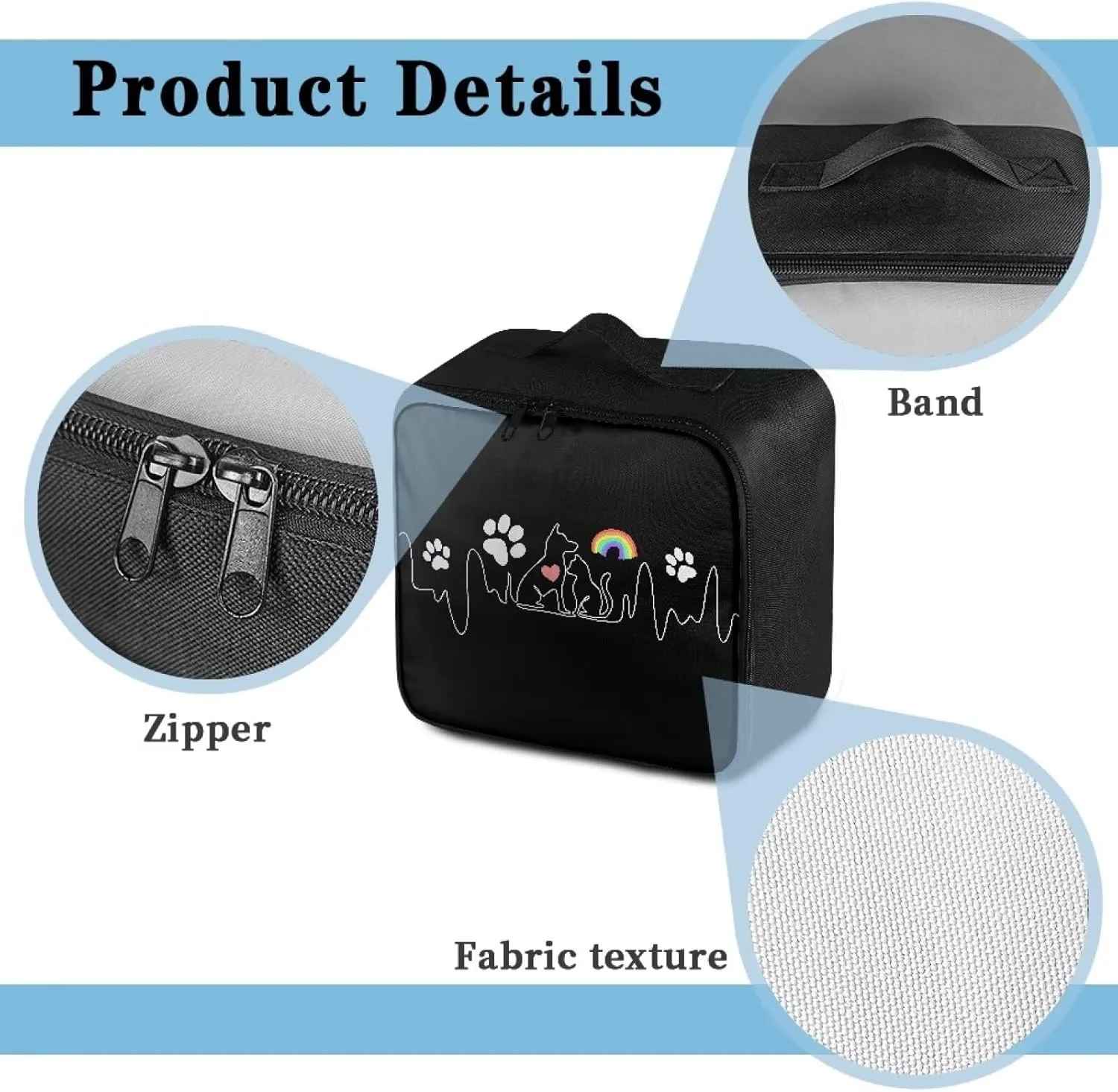 Cute Pet First Aid Kit for Home First Aid Case Empty Medical Bag Medicine Emergency Survival Kit Storage Box with Handles