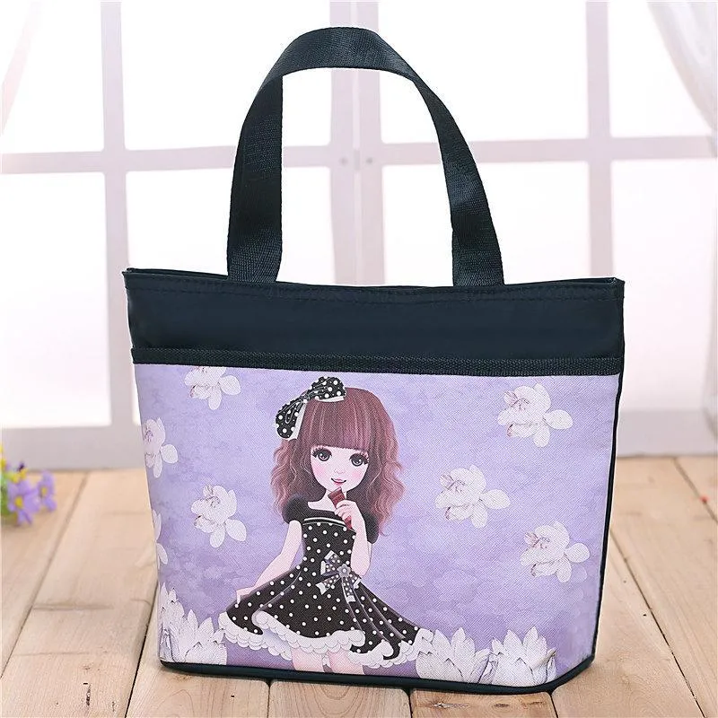 Cuteness Overload Large Zip Totes