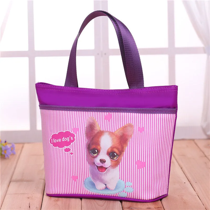 Cuteness Overload Large Zip Totes