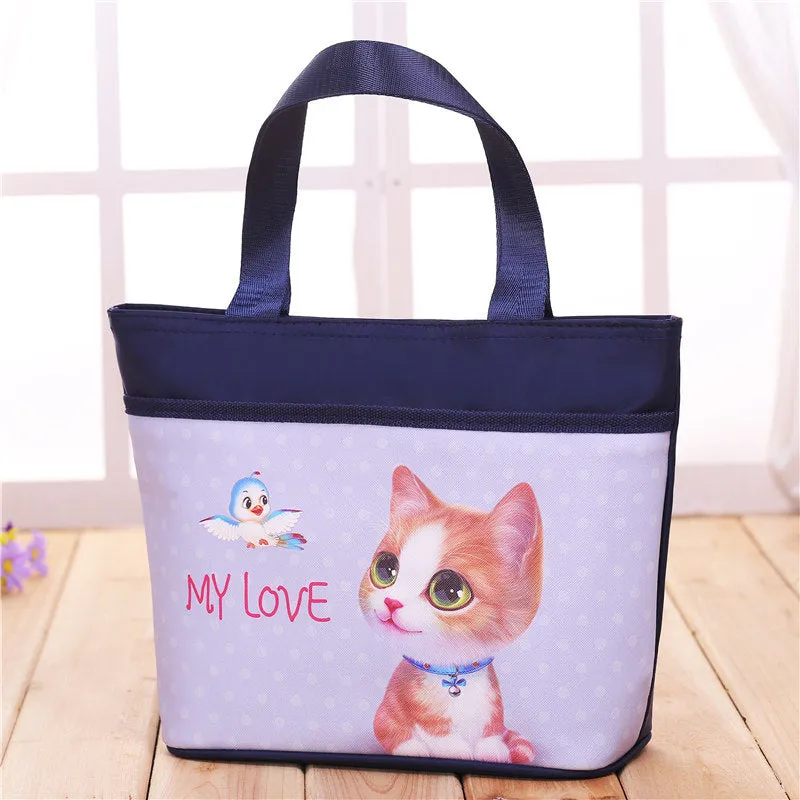 Cuteness Overload Large Zip Totes