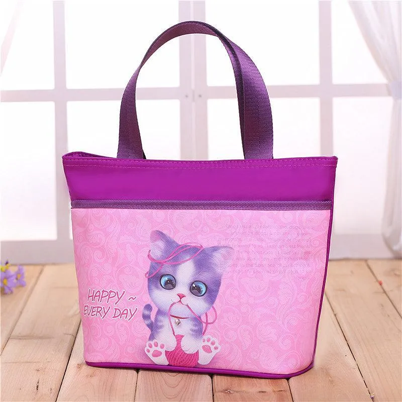 Cuteness Overload Large Zip Totes